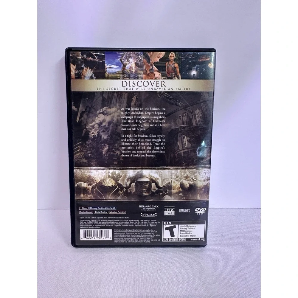 Final Fantasy XII - Sony Playstation 2 PS2 Tested w/Strategy Guide Square Enix